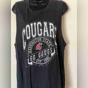 Washington State Cougars Black Tank Top